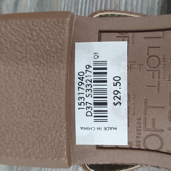 2 For 1 Ann Taylor LOFT Sandals New Brown Flip Flops Pink Orange Red Sandals 6 - Picture 10 of 15